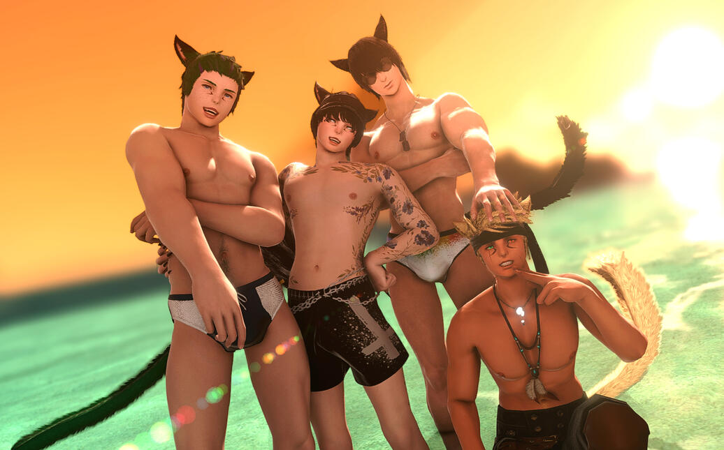 Beach with friends